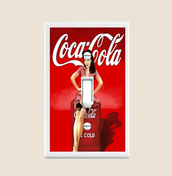 Coca Cola Light Switch Plate Cover Single Toggle Switch Plates Bedroom And Bathroom Decor Kitchen And Retro Coke Decor