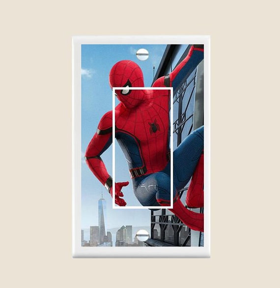 Marvel Superheros Spiderman 2 Light Switch Plate Cover Etsy