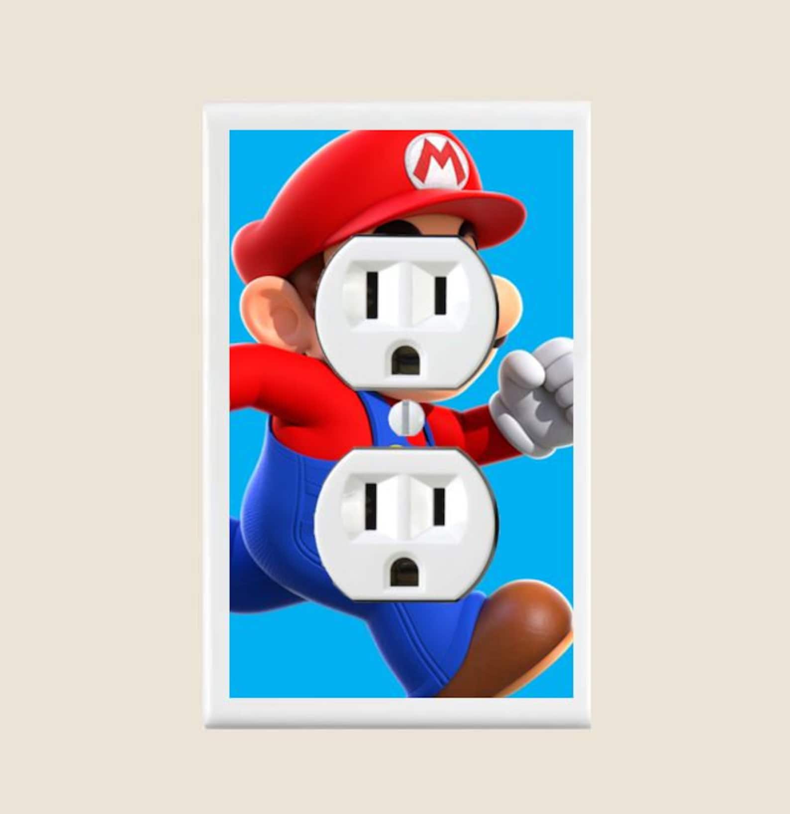 Super Mario Light Switch Plate Cover Single Toggle Switch Etsy