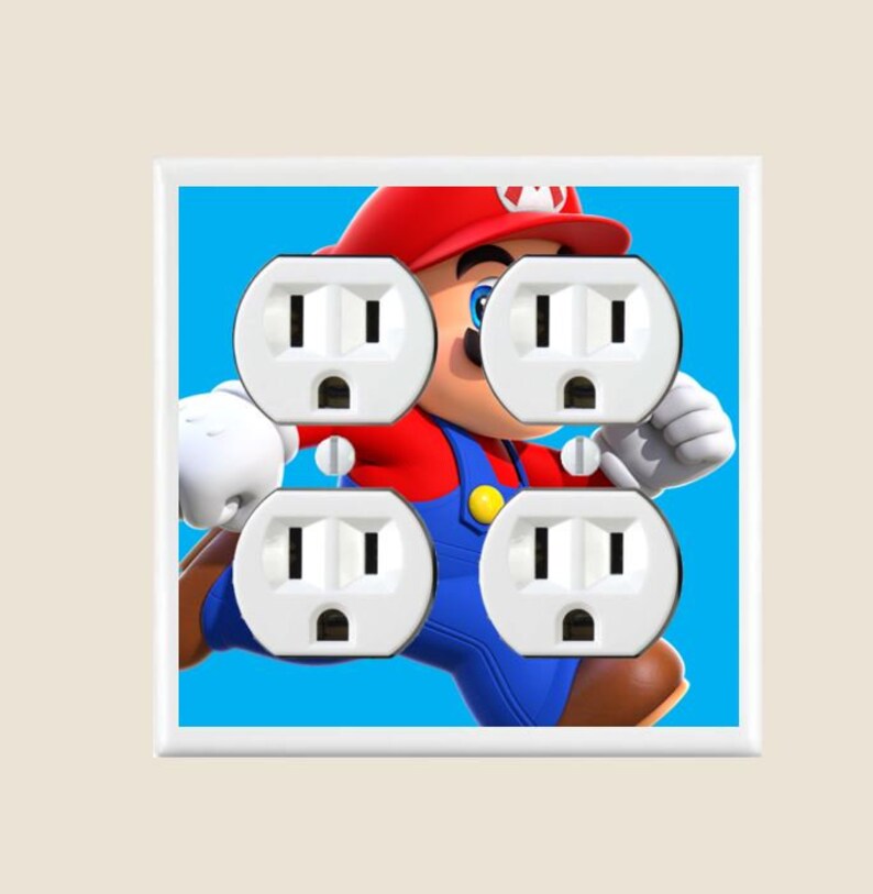 Super Mario Light Switch Plate Cover Single Toggle Switch Etsy