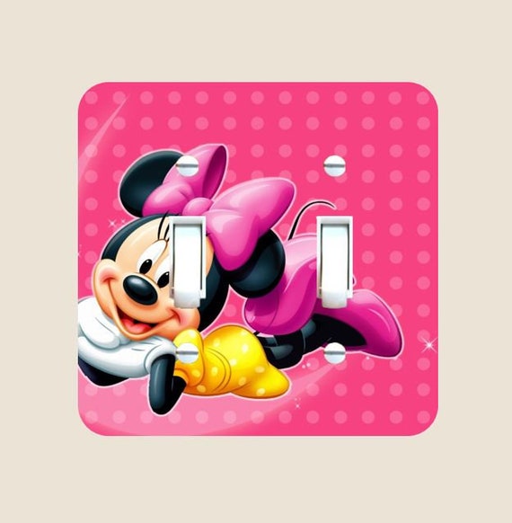Minnie Mouse Light Switch Plate Cover Bedroom Bathroom Decor Etsy