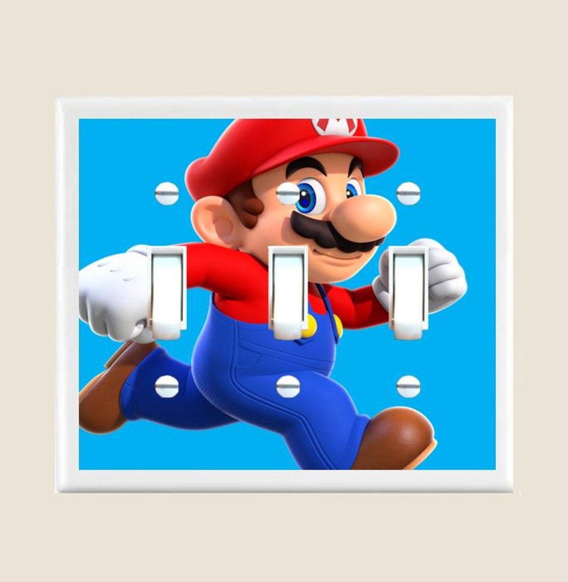 Super Mario Light Switch Plate Cover Single Toggle Switch Etsy