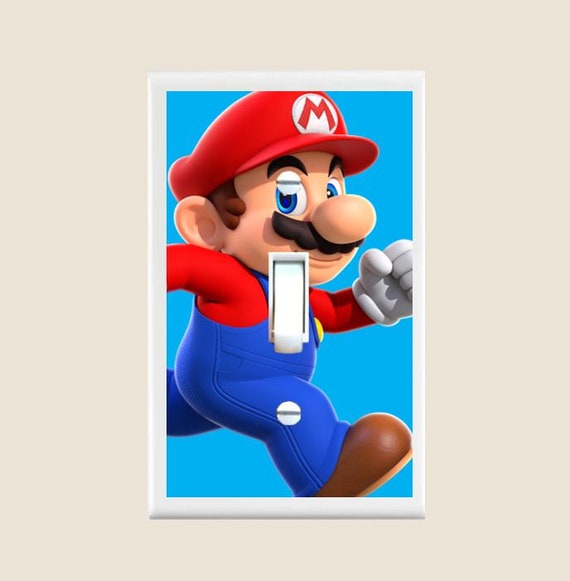Super Mario Light Switch Plate Cover Single Toggle Switch Etsy