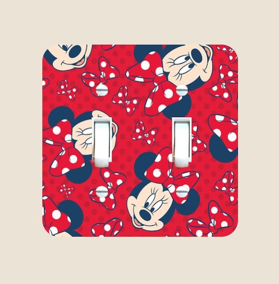 Minnie Mouse Light Switch Plate Cover Bedroom Bathroom Decor Etsy