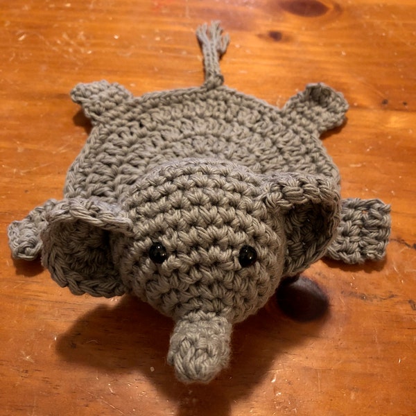 Elephant Drink Coaster **Pattern Only**