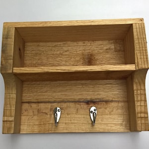 Wood Key Rack| Coat Rack| Towel Rack| Rustic Bathroom Shelf