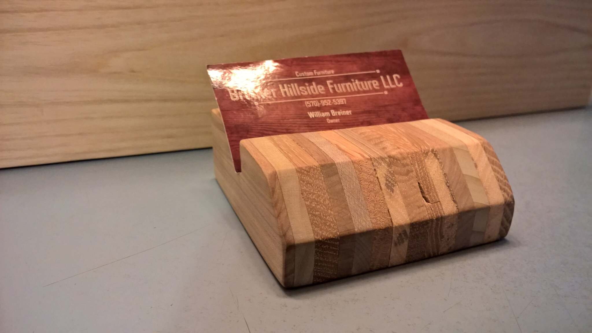 Business Card Holder For Desk Etsy