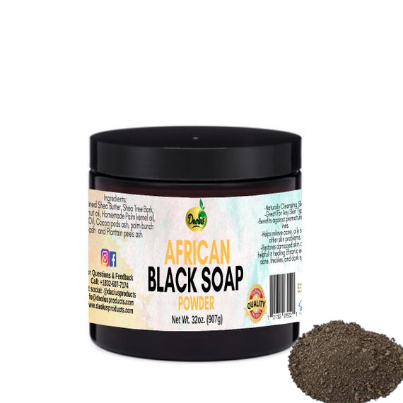 Raw African Black Soap Powder Wholesale 8oz Jar Etsy