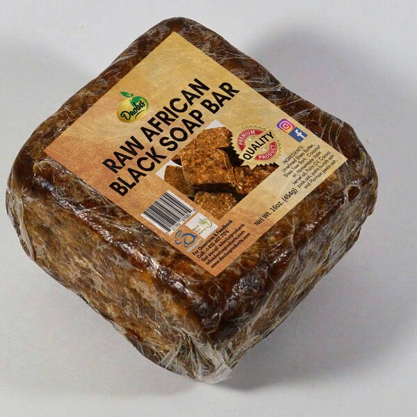 thumbnail image 2 of ButterCrafters 1 LB Raw African Black Soap Bar – 100% Natural, Organic, Unrefined With Shea Butter 2 of 6