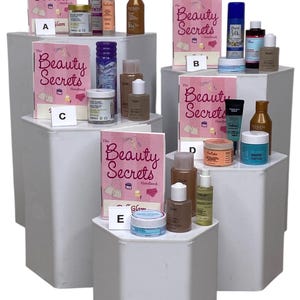 1:3 Scale Doll Beauty Sets for 18” Dolls Handbook, Fake Cosmetics, Fake Makeup, Fake Toiletries Some Open