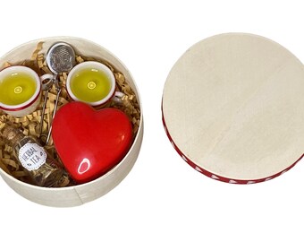 Set da tè per San Valentino in scala 1:3 adatto per bambola da 18", BJD, orsacchiotto