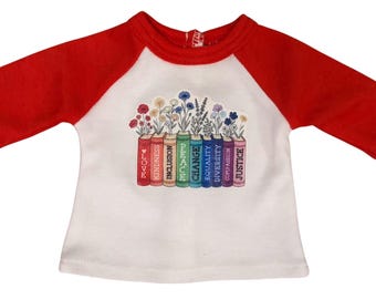 18-inch pop Political LOVE Kindness Justice Inclusion Protest grafisch T-shirt anti-Trump