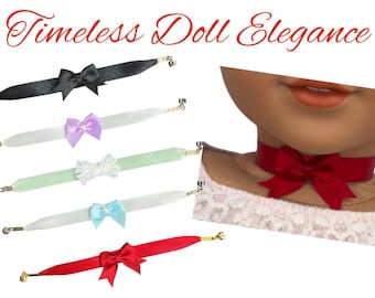 Choker eleganti e senza tempo per bambole American Girl ispirati alla moda dei primi personaggi della Pleasant Company
