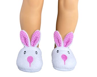Pantofole a forma di coniglietto per bambole da 18 pollici, adatte alle bambole American Girl, Our Generation, My Life As e bambole di dimensioni simili - Pasqua