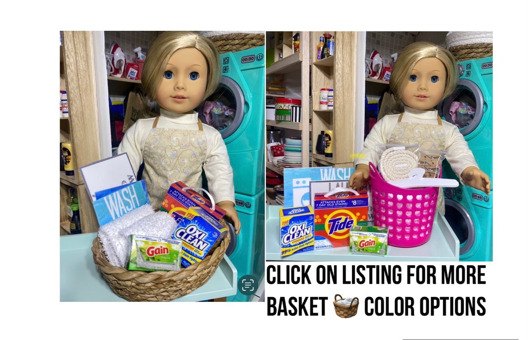 1:3 Scale Laundry Set for 18 to 20 Dolls Fits American Girl Dolls, BJD ...