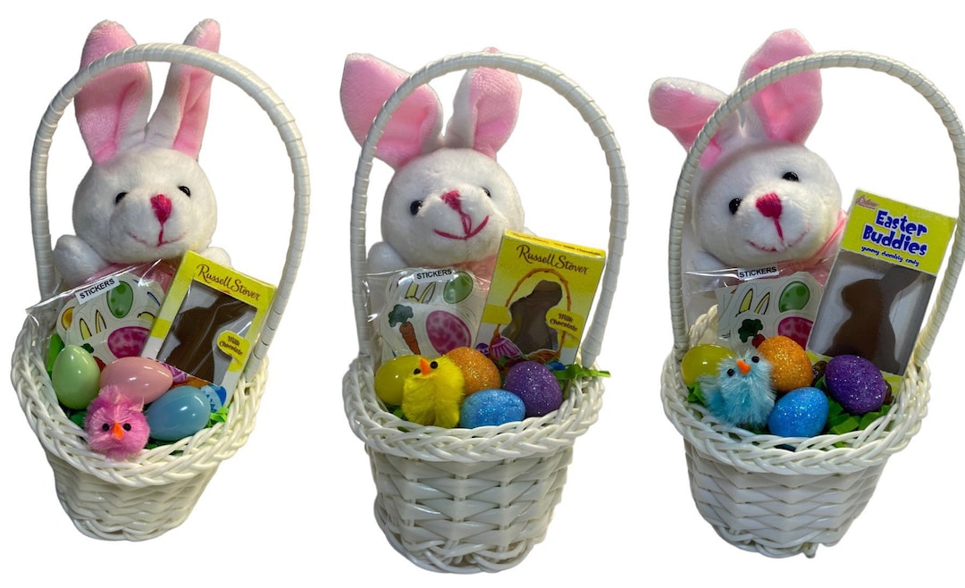 13 Scale Easter Basket With Chocolate Bunny & Goodies for 18 Etsy
