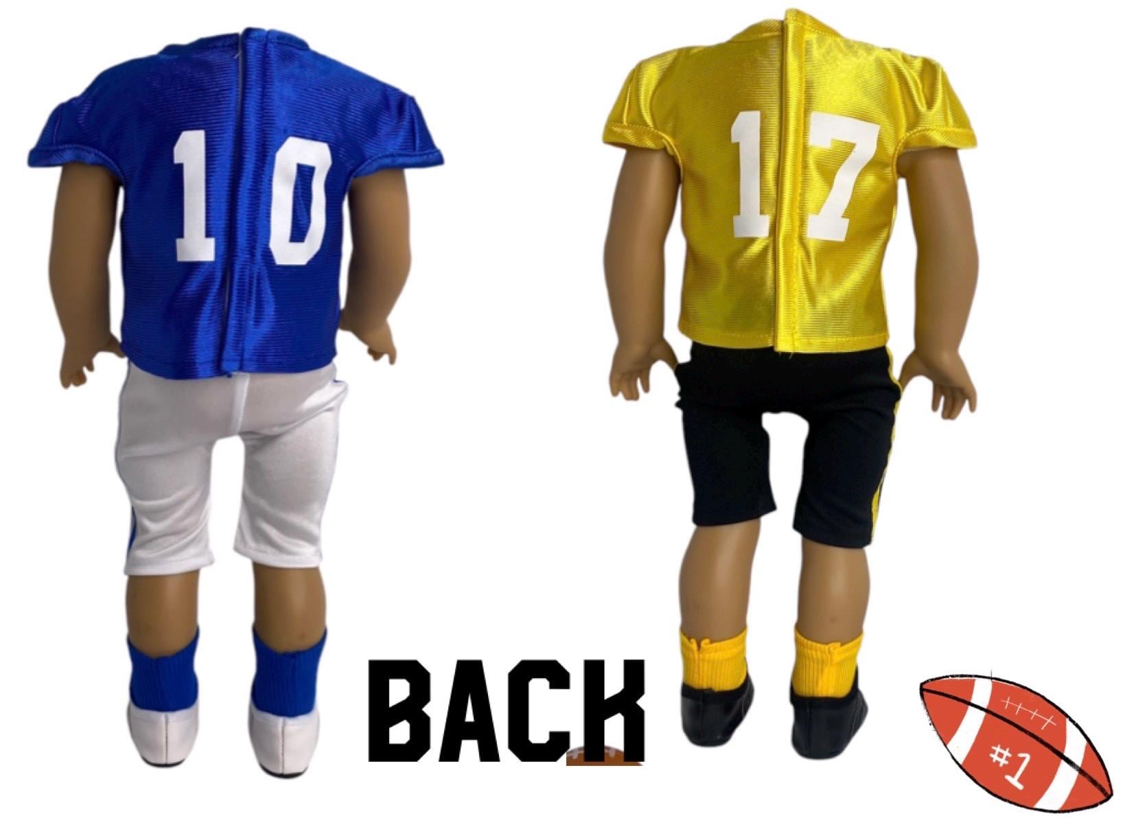 Barbie Soccer Football Dolls Yellow And Black Football Uniform