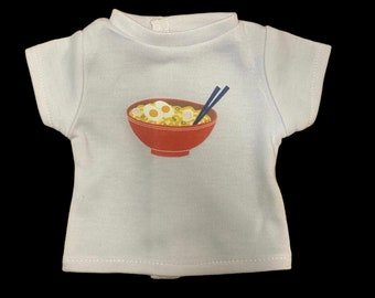 18” Doll Bibimbap Rice Bowl Graphic Design T-Shirt fits 18”American Girl Dolls, BJD, Smart Dolls