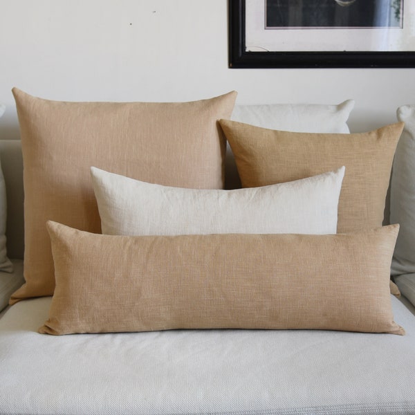 Linen cushion covers, Square cushions, Lumbar cushion covers, Custom sizes, Linen pillows, Long lumbar, Small lumbar, Livingroom, Bedroom