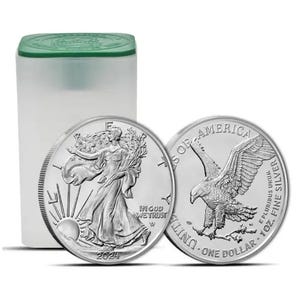 2024 - American Eagle (BU) 1 oz Silver Coins (Tube of 20)