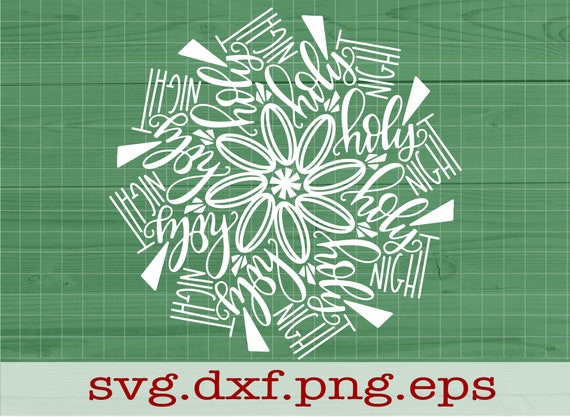 Download Free O Holy Night Christmas Mandala Svg Etsy SVG DXF Cut File