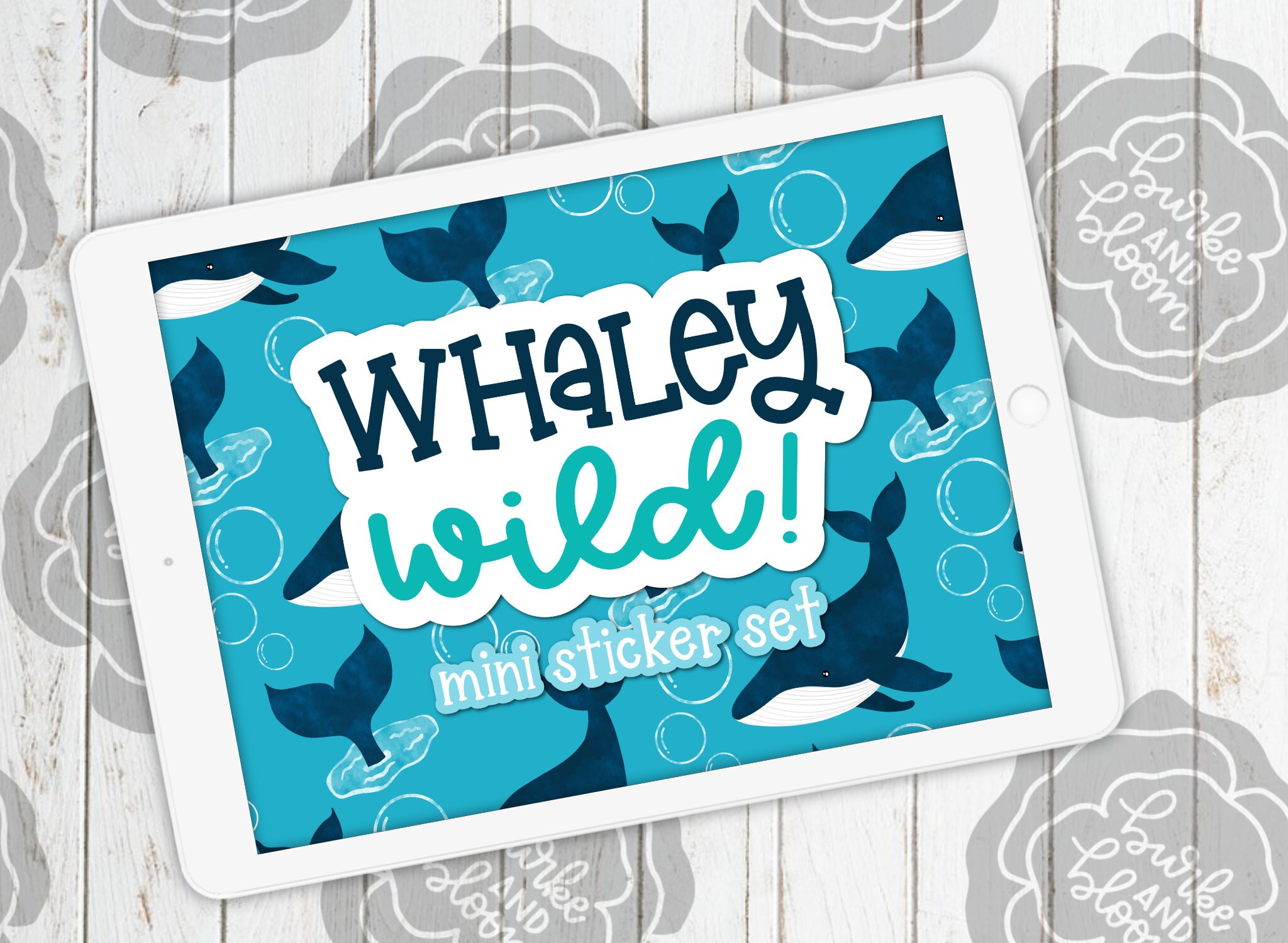 Whaley Wild Mini Digital Sticker Set, Planner Stickers, GoodNotes, Zo…