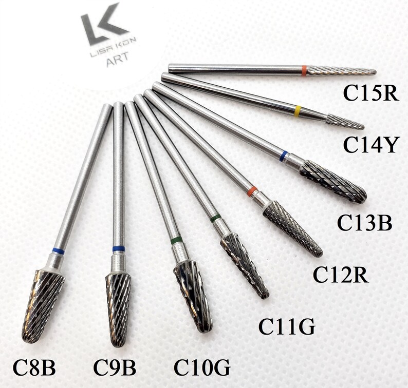 Carbide dental Nail Drill Bit Rotary Dremel Burrs Nail File Etsy