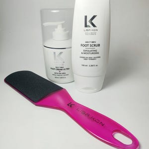 Pedicure Kit for Perfect Feet for Home Use perfect Gift (Foot Cream 5%, Foot Scub, Foot Tool)