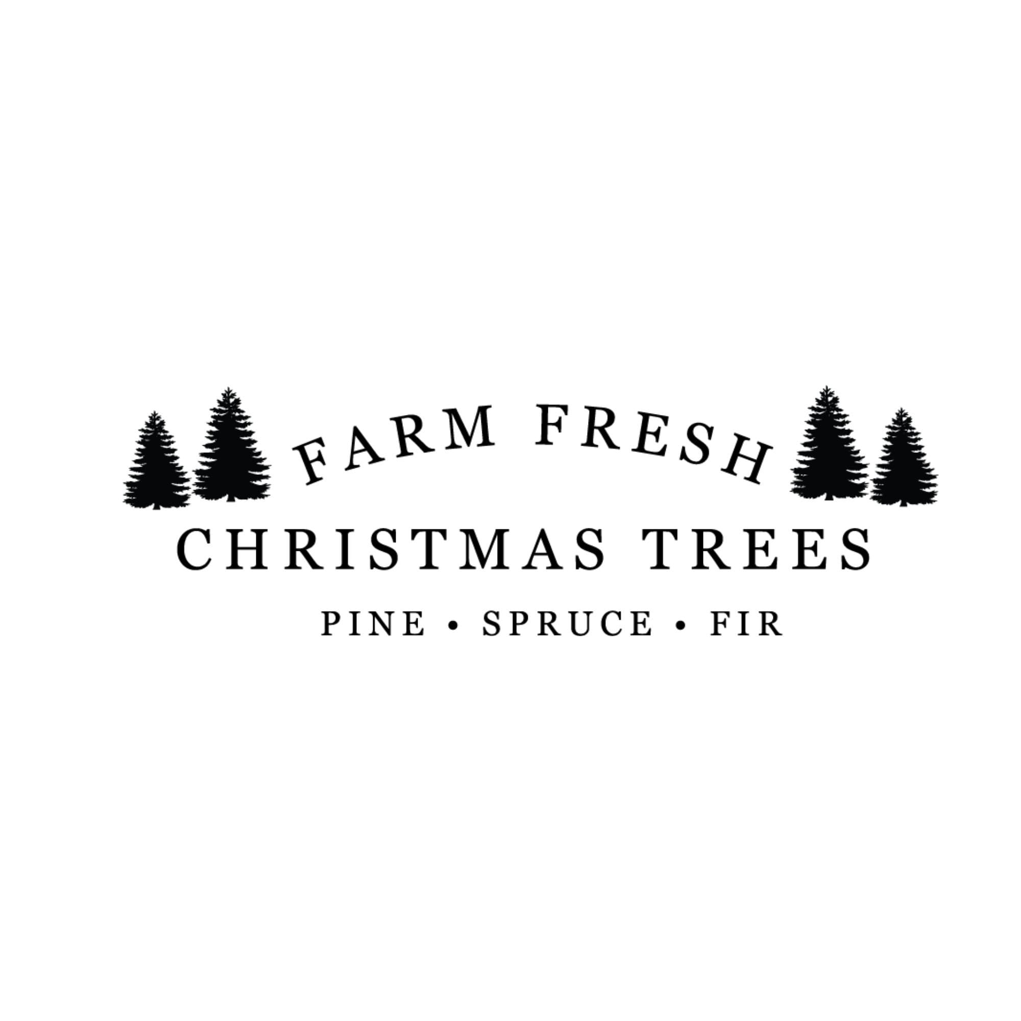 Christmas Tree Farm Cut File // SVG PNG DXF Farm Fresh Etsy Canada