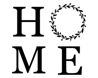 Home Cricut Cut File // SVG File, PNG, DXF, Silhouette Cut File, svg cut file, Home decor Digital image, Circut Stencil, Home Vector Image