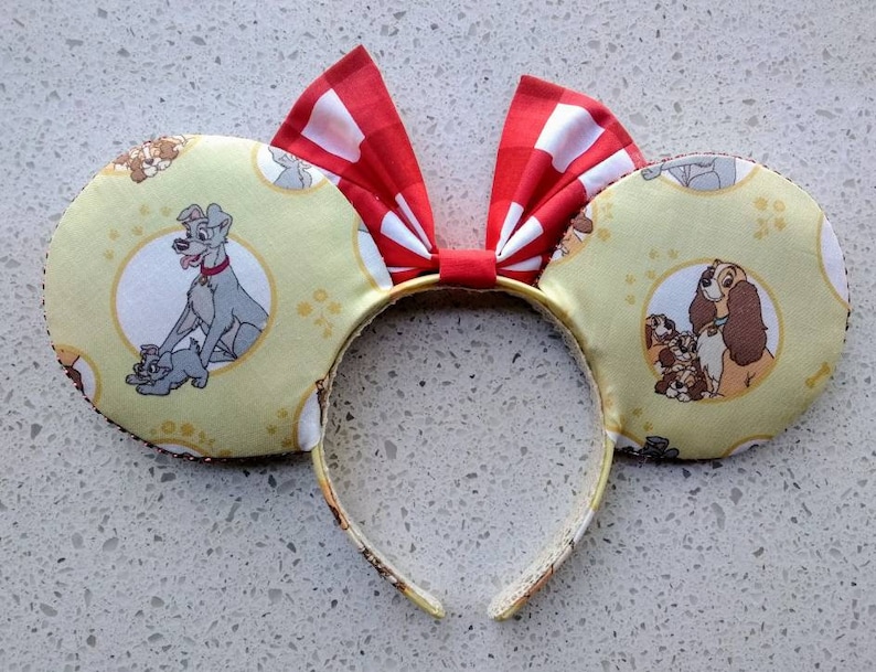Ready to Ship Lady and the Tramp Fits Kids to Adults Minnie Ears