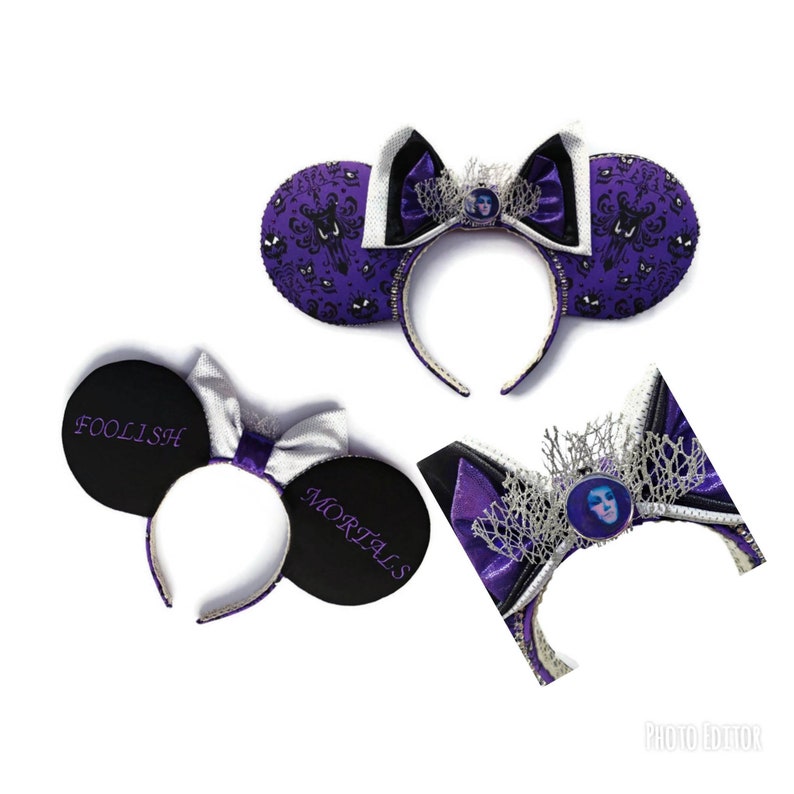 Madam Leota Minnie Mouse Ears Ready to Ship Haunted Mansion Fits Kids to Adults