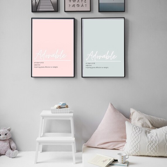 Adorable Definition Digital Printable PRINTABLE Wall Art Etsy