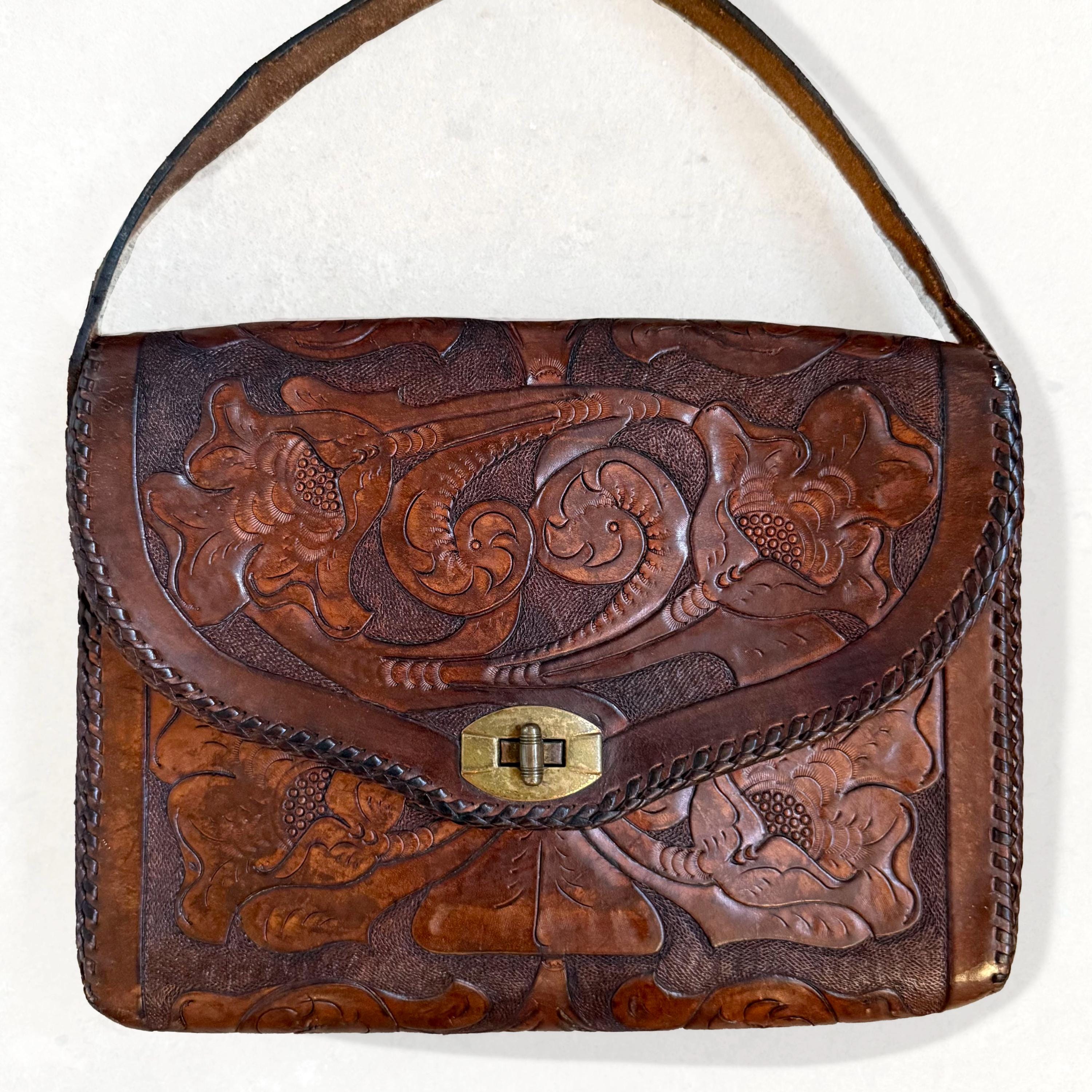 Mexican Tooled Leather Purse