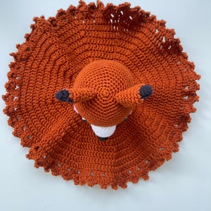 PDF crochet pattern for a fox comforter / DIY Amigurumi