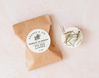 Pine scented wax melt – woody, resinous and vegetal fragrance – vegetable wax