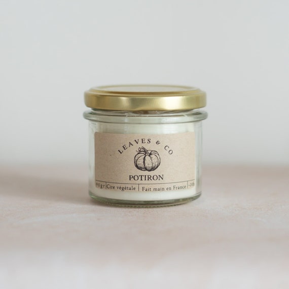 Bougie Parfumée Potiron Les pots de saison  Bougie végétale - Etsy France