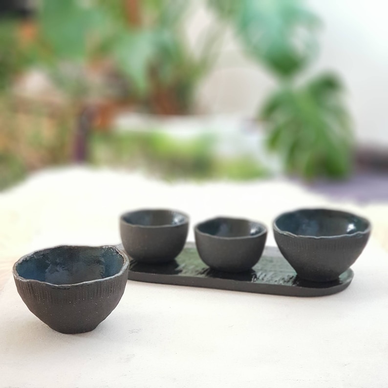 Wabisabi Ceramic Tea Ceremony Set/ Ritual Bowls/ Sake Cups Etsy Denmark