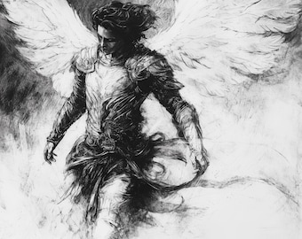 Archangel Charcoal Sketch (I)