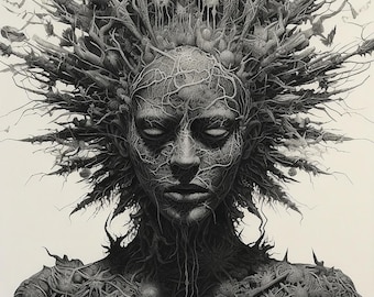 Elemental Tree Spirit Giclée Print, Limited Edition Art