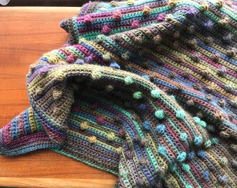 Polka Dot Crochet Baby Blanket