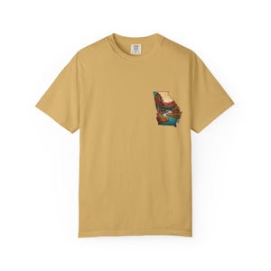ジョージア・ラブ・コンフォートカラーズTシャツ：アトランタのお土産、ユニセックスガーメントダイTシャツ
