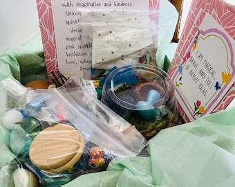 Kit para hacer una casita de hadas: Actividad de manualidades inspirada en la naturaleza para niños y adultos.