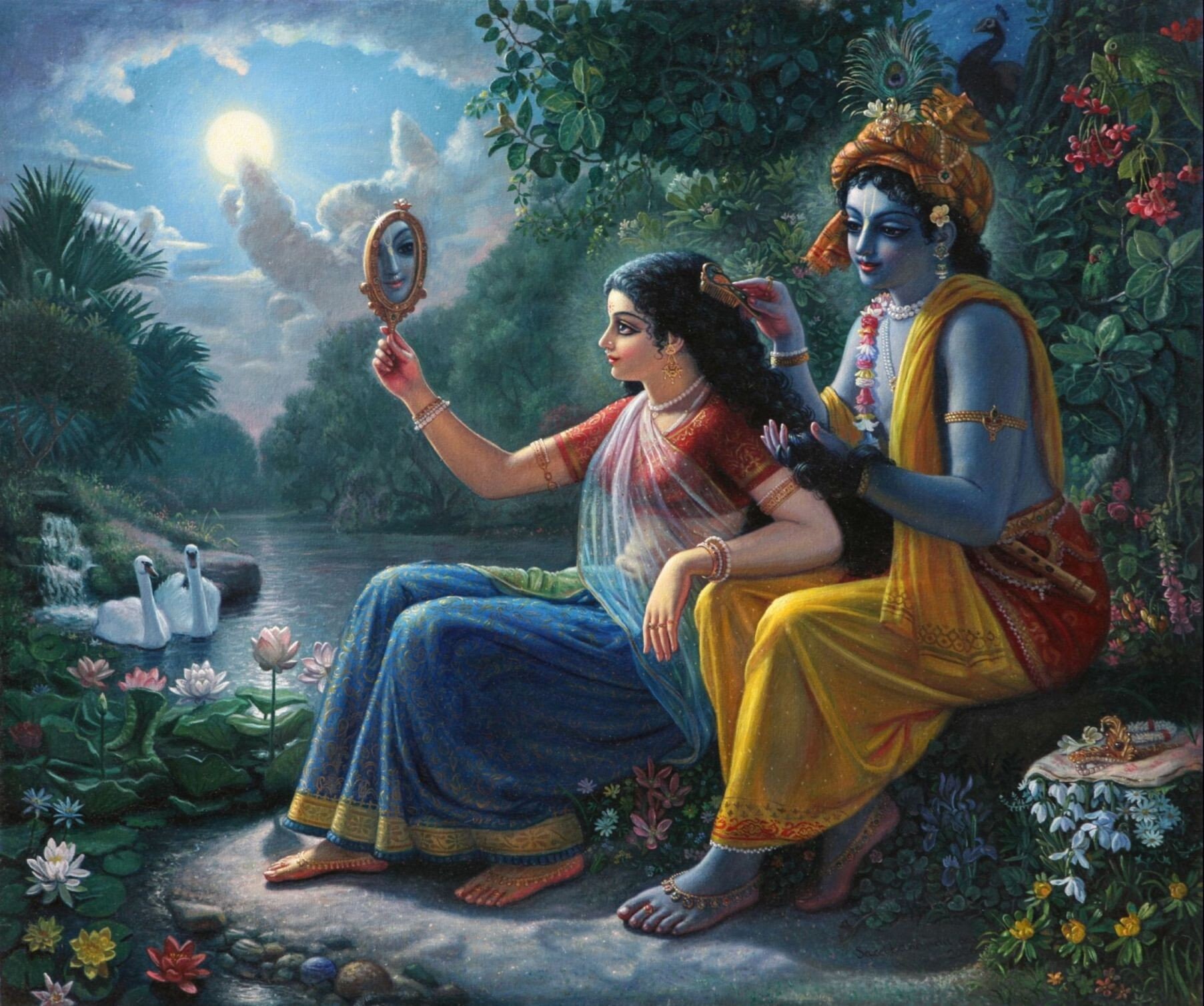 Lord Krishna And Radha Paintings