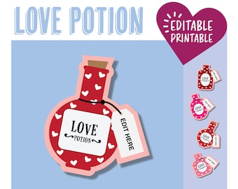 Love Potion Door Decoration / Valentine's Day / Love / Heart / Printable / Door Dec / RA / Resident Assistant / Classroom / Name Tags