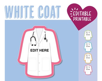 White Coat Door Decoration (Color)