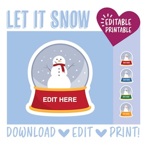 Let It Snow Door Decoration