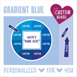 Blue Gradient, Find-Me Board