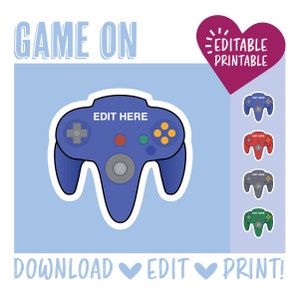 Game On Door Decoration / Printable / Game / Video Games / Door Dec / RA / Resident Assistant / CA /Teacher / Classroom / Name Tags / Theme