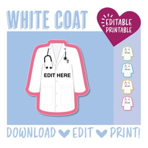 Deurdecoratie witte jas (kleur)